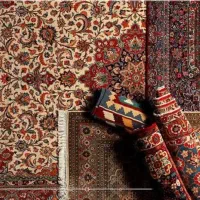 متقاضی خانگی دستبافت جفت ۹متری کرک گل ابریشم