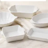 ست ظروف سرامیکی سفید، شیک و کاربردی
