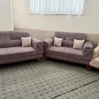 مبل ۷ نفره جنس مخمل کوبیده نو