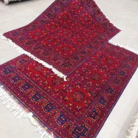 فرش دستباف (بساک)جفت ۳ متری تمام کرک نقشه افشان