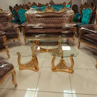 مبل سلطنتی ۹نفره با میزعسلی و میزنهارخوری ۶نفره