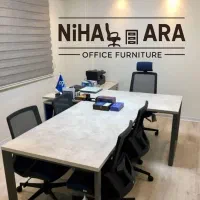 مبل اداری میز کنفرانس کار گروهی تی صندلی توری