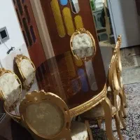 میزنهارخوری تمام چوب منبت کاری شده