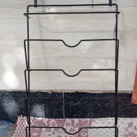 استند درب قابلمه فلزی مشکی