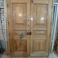 درب چوب چنار قدیمی