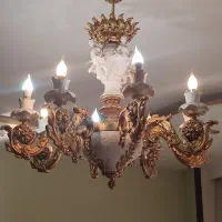 لوستر برنز سرامیک ۸ هشت شاخه