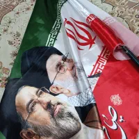 پرچم ایران با تصویر کاملا نو جنس ساتن درجه یک