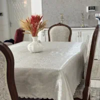 رومیزی نهار خوری طرح دار مدل ونرا