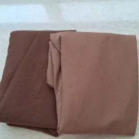 دوعدد مقنعه کرپ نخودی و نسکافه ای