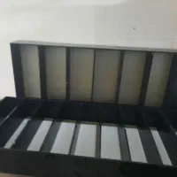 قفسه چوبی دکور رنگ مشکی