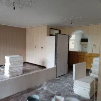 اجرای پنل گچی دیوارگچی دیوارکاذب پارتیشن پیش ساخته