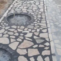 نما باغ ویلا سنگ نما ودیوار چینی وسیمان کاری
