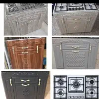 اجاق گاز کابینتی۴ و ۵شعله هایگلس هود سینک کد۹۸۷۷۵۳
