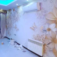 نصاب کاغذ دیواری نقاش ساختمان نصاب پوستر سه بعدی