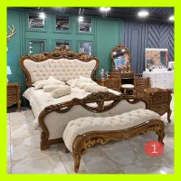 سرویس تخت خواب دونفره مدل پیچک (کارخانه)