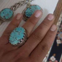 انگشتر،دستبند،گردنی درشت فیروزه نیشاپور