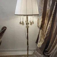 آباژور ایستاده شیک و نو...لوستر گرد آینه ای
