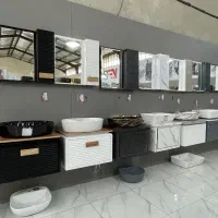 روشویی کابینتی ضد اب و آینه باکس