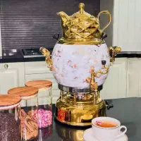 سماور گازی 4کاره رومیزی دالتون کلاسیک کتری قوری