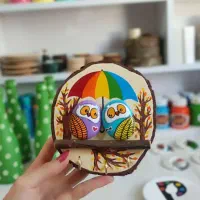جاکلیدی دست ساز طرح جغد