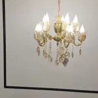 لوستر 10شعله برنجی