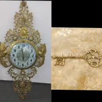 ساعت و جاکلیدی برنجی