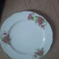 بشقاب گل سرخی|ظروف سرو و پذیرایی|قم, شاه سید علی|دیوار