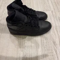 کفش Nike Air Jordan 1 Mid Triple Black اورجینال 46