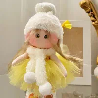 عروسک همراه جعبه هدیه مناسب کادو ، سیسمونی و...