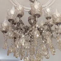 لوستر برنجی ۱۶ شاخه