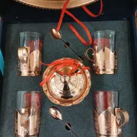 سینی و استکان و مس صفر و آکبند زنجان