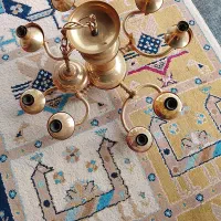 لوستر برنجی 8شاخه سالم