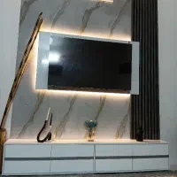 میز تی وی سالم و کامل .جنس هایگلاس به فروش می رسد
