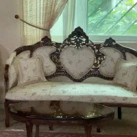 مبلمان ۹نفره چوب گردو  راحتی ۷نفره
