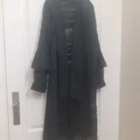 مانتو مشکی شیک و شال مجلسی مشکی در حدنونو