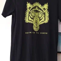 دو تی شرت مشکی برند Mavi و Nike سایز لارژ