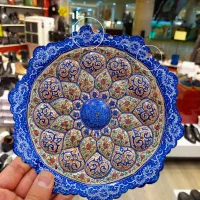 بشقاب مینا کاری