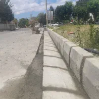 اجرای جدول کفپو بتن ریزی محوطه سازی