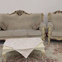 مبلمان ۷نفره همراه میز جلو مبلی و عسلی