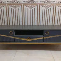 میزتلویزیون ام دی اف نو پایه استیل