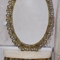 آینه و شمعدان برنز