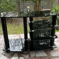 میز تلویزیون شیشه ای سالم