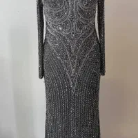 لباس مجلسی وارداتی، فول سنگ، تمام کار دست