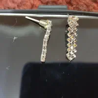 گوشواره طلای سفید