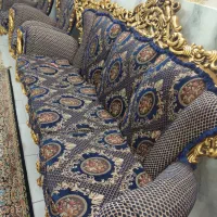 مبل سلطنتی چوب ویترین برنجی