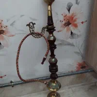 قلیان هندی چوبی و برنز