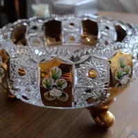 دو ظرف طلاکوب Gold Crystal - نو