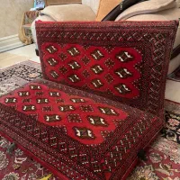 دو عدد پشتی دست باف ترکمن درجه یک