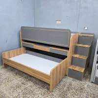 تخت دوطبقه کشویی مدل D-020N چوبین پلاس
