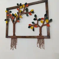 دیوارکوب مکرومه قاب درخت زندگی